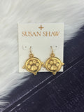 Susan Shaw Jewelry Earrings Wire Paw Print