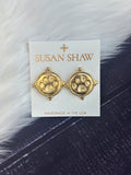 Susan Shaw Jewelry Stud Paw Print