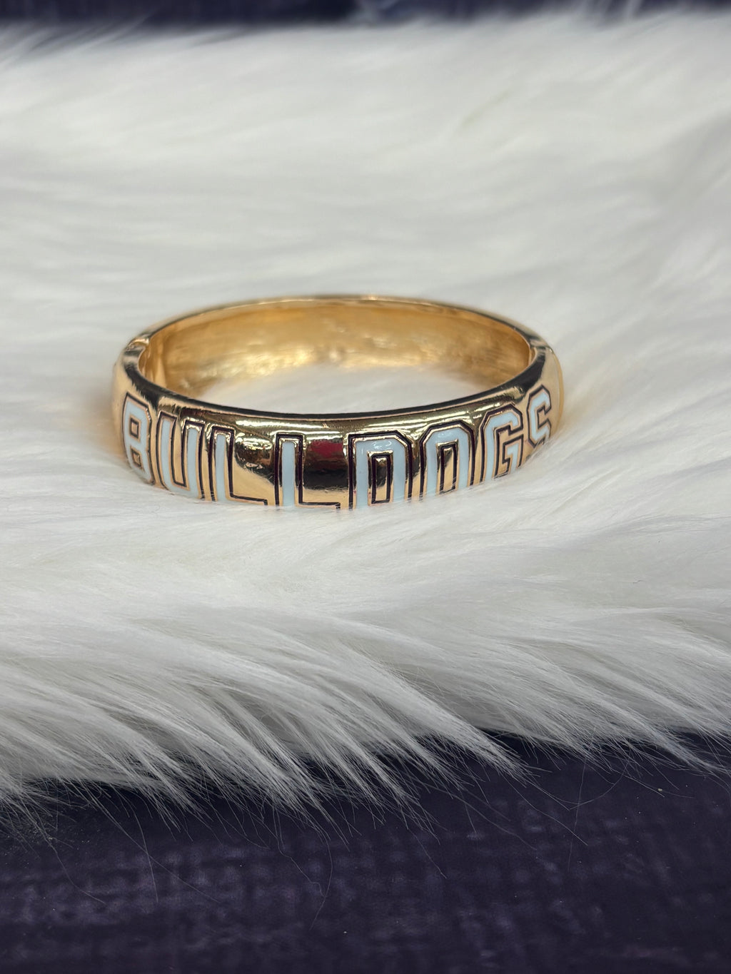 Canvas Jewelry Bracelet Bangle Hinge Hail State Bulldogs