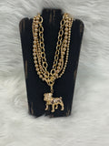 Caroline Wholesale Jewelry Necklace Bree Beaded 3 Layers Standing Dog