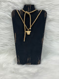 Caroline Wholesale Jewelry Necklace Corie Cord Bulldog Face