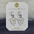 Amanda Blu Jewelry Earrings Bulldog Wire Stencil