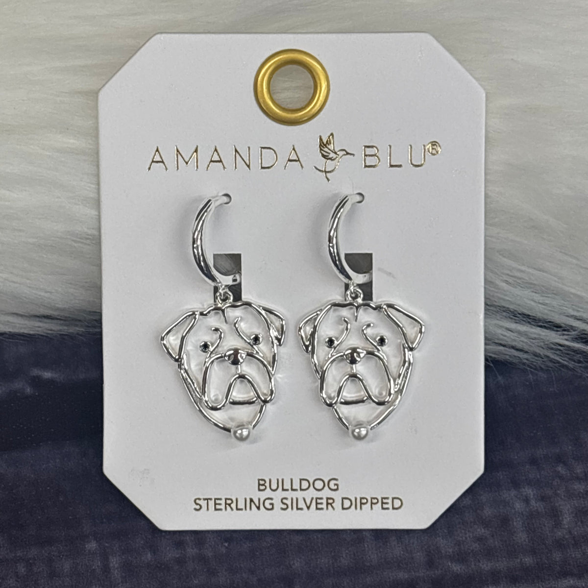 Amanda Blu Jewelry Earrings Bulldog Wire Stencil
