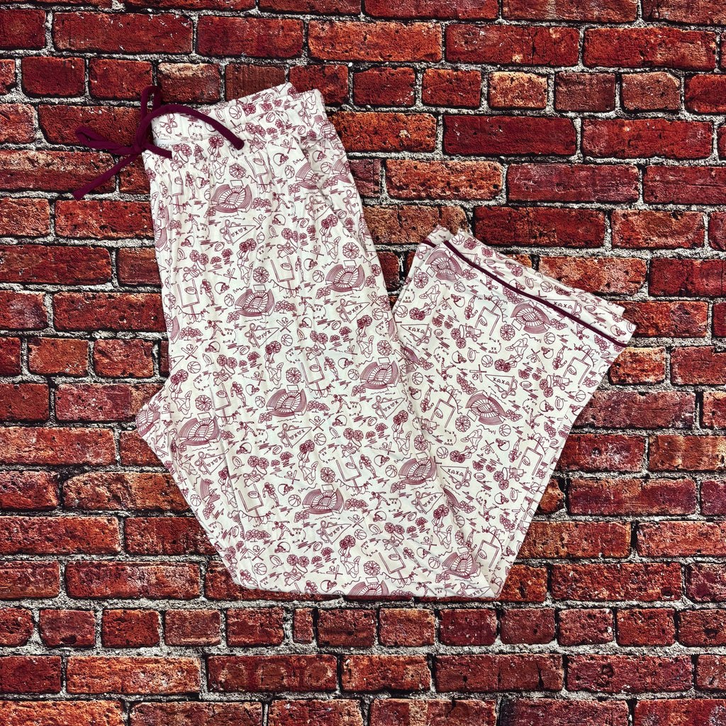 Women's Pajama Set Charlotte Team Toile Short Sleeve