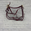 Clear Zip Purse Sara Charm Key Ring Beaded M-State