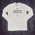 Adidas Long Sleeve T-Shirt Mississippi State Bulldogs State Of MS Outline