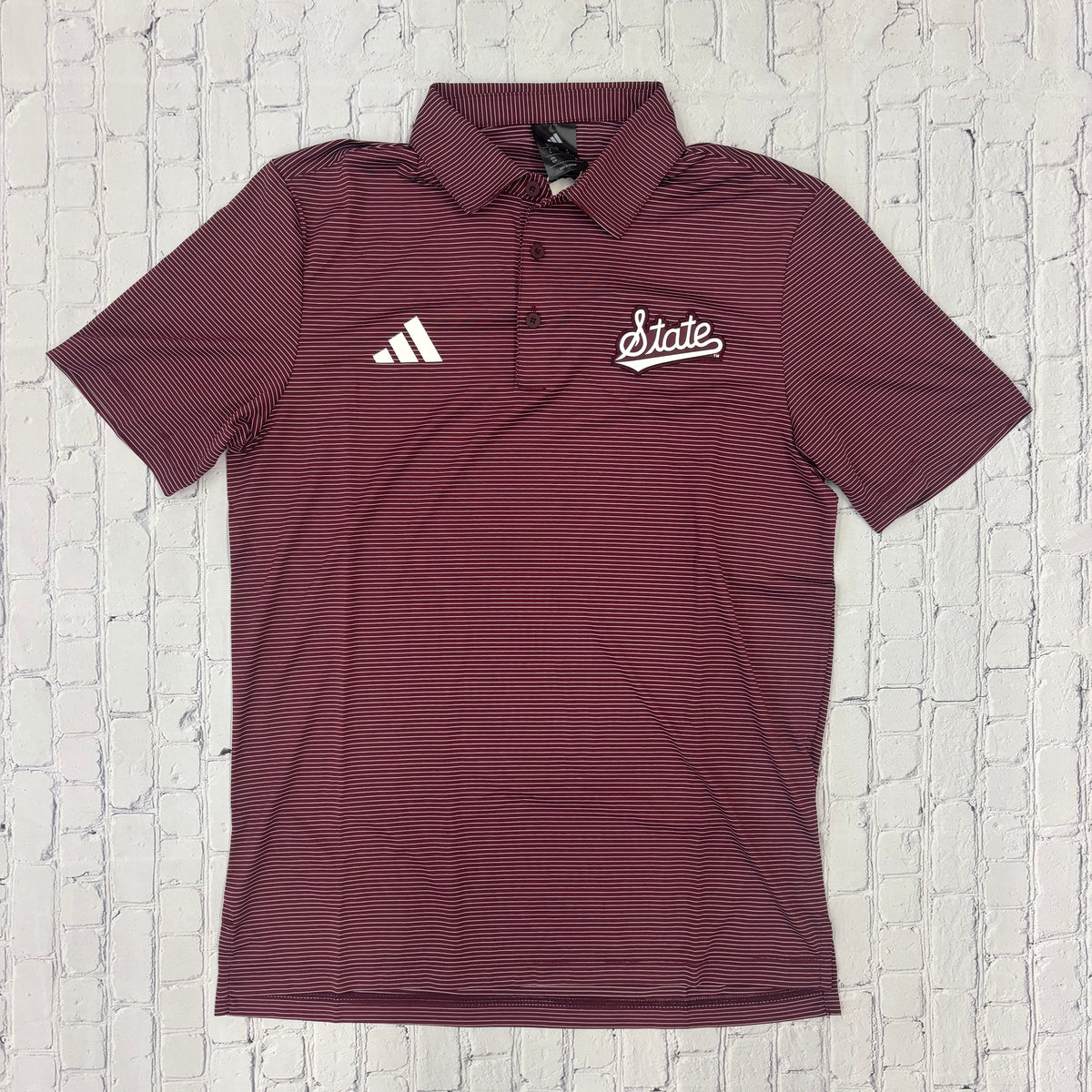 Adidas Polo Men's Multi Stripe Script State