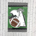 Garden Flag Vinyl Double Sided Green And Black Game Day Helmet And Football
