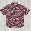 Tommy Bahama Shirt Short Sleeve Coastal Ease Paradise Isle Script State