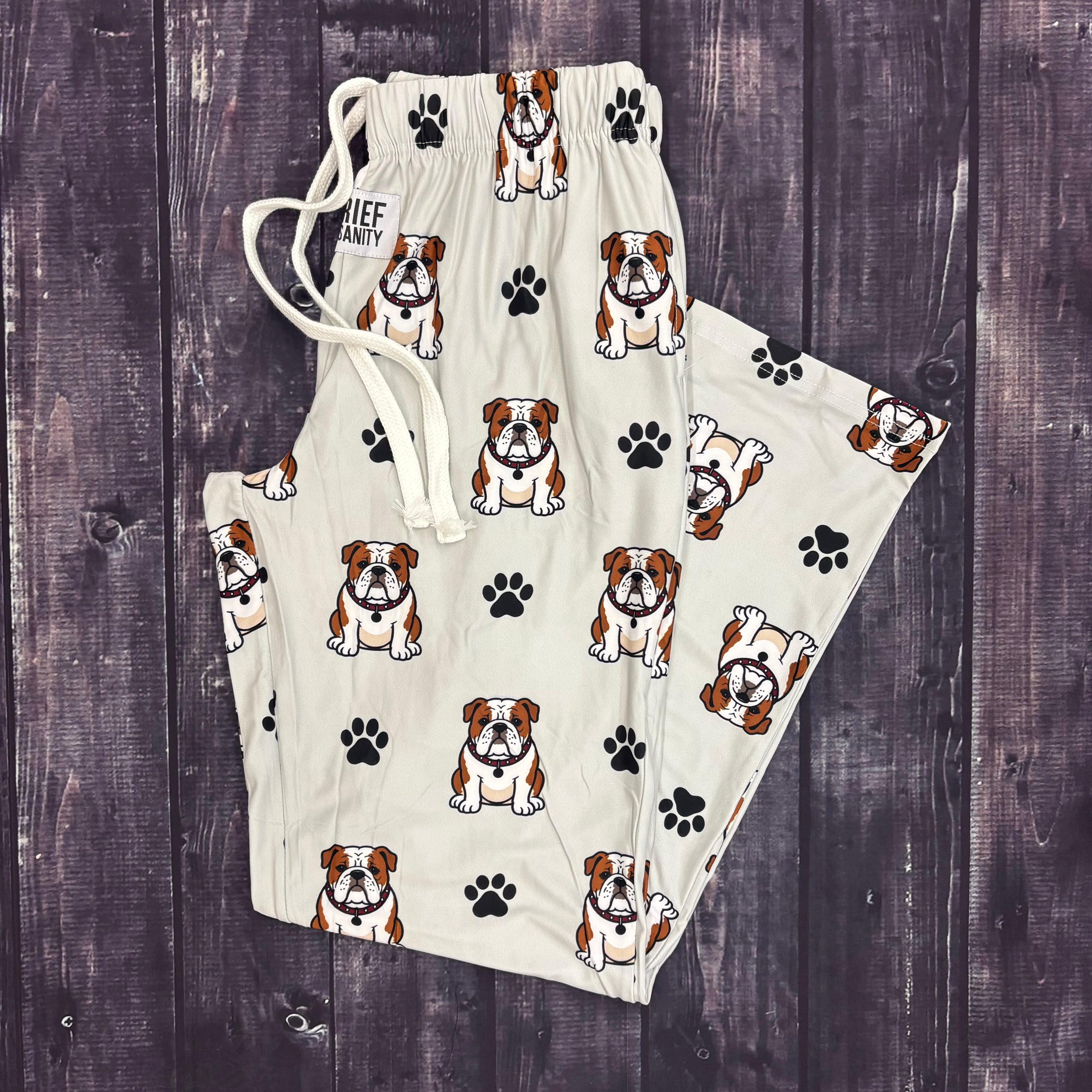 Men's Pant Lounge Bulldogs And Paws All Over