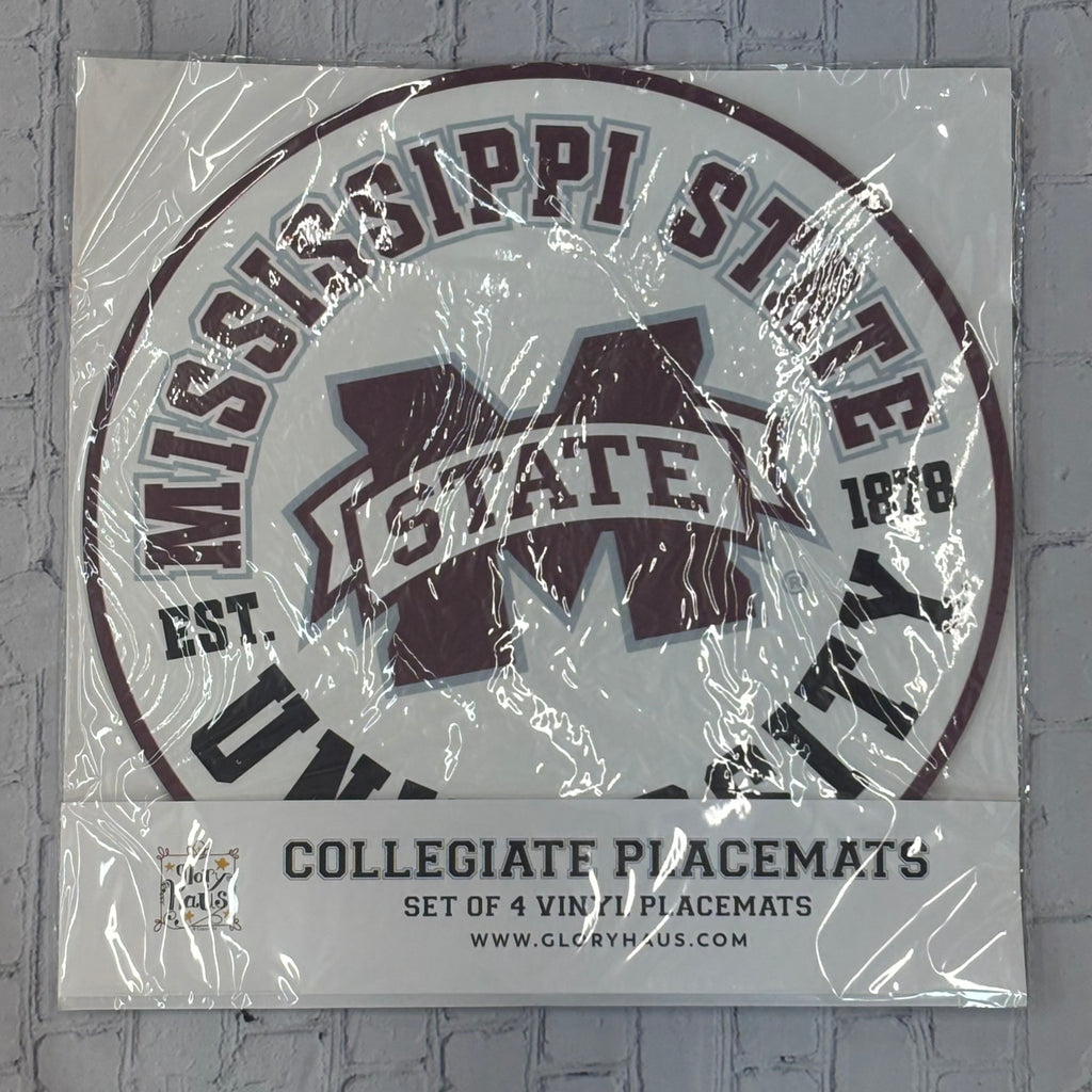 Placemat 4 Pack Mississippi State Retro M-State Est. 1878