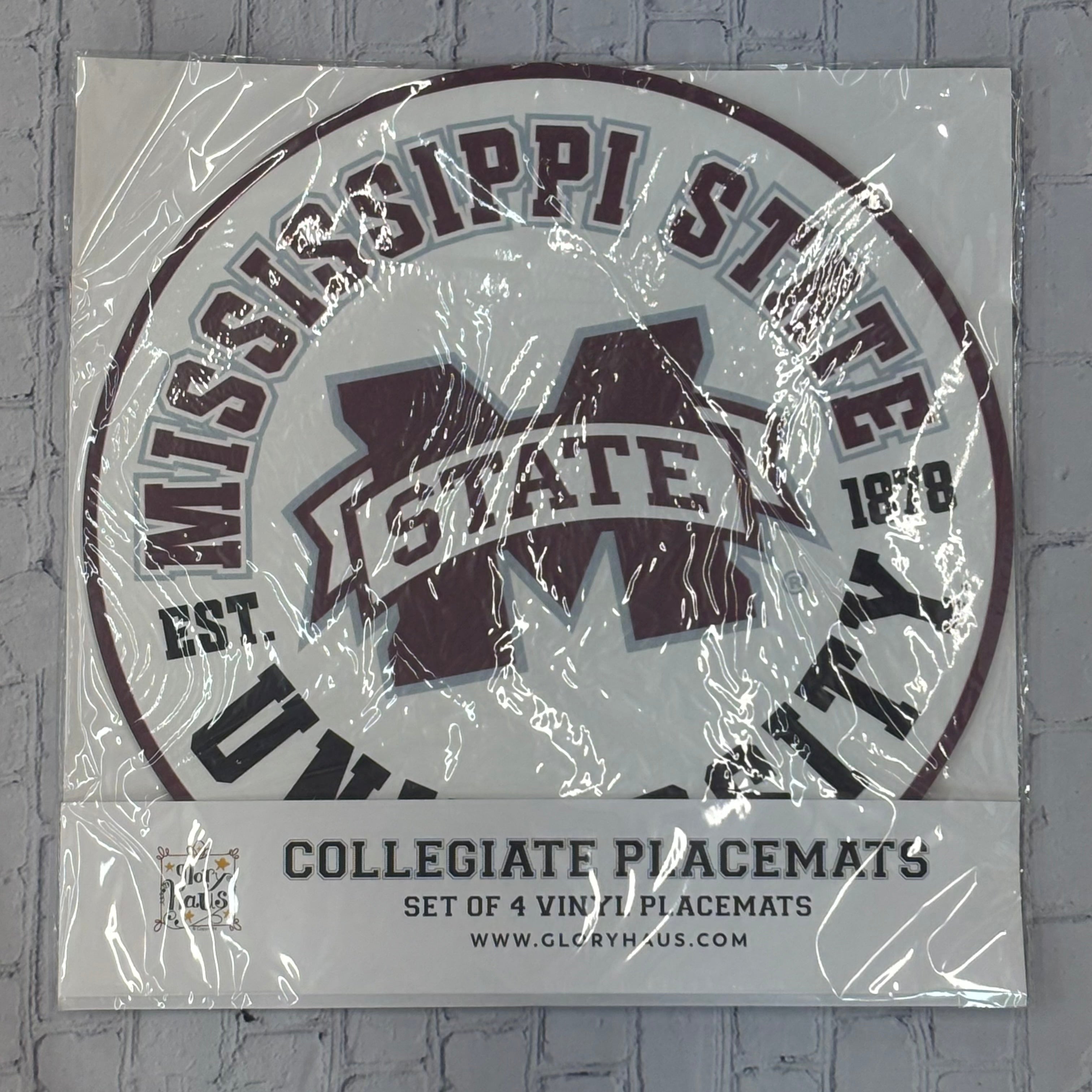 Placemat 4 Pack Mississippi State Retro M-State Est. 1878