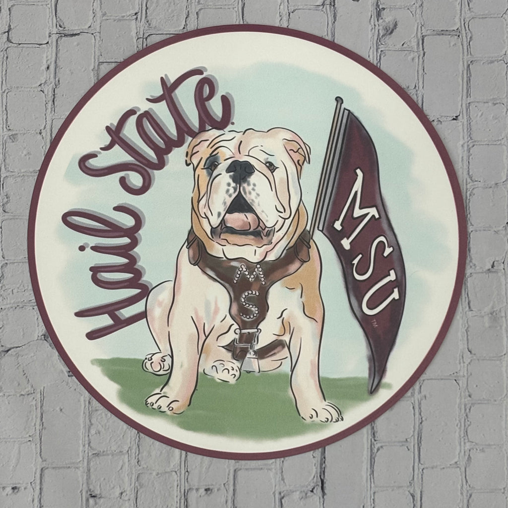 Placemat 4 Pack Mississippi State Mascot Hail State