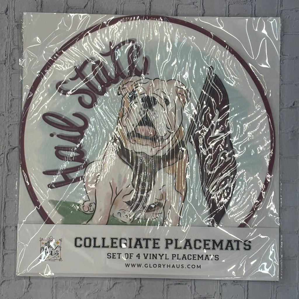 Placemat 4 Pack Mississippi State Mascot Hail State