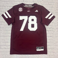 Jersey Football 78 SEC Hail State In Neck Script State