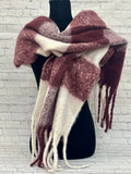 Katie Loxton Scarf Checked Tassel