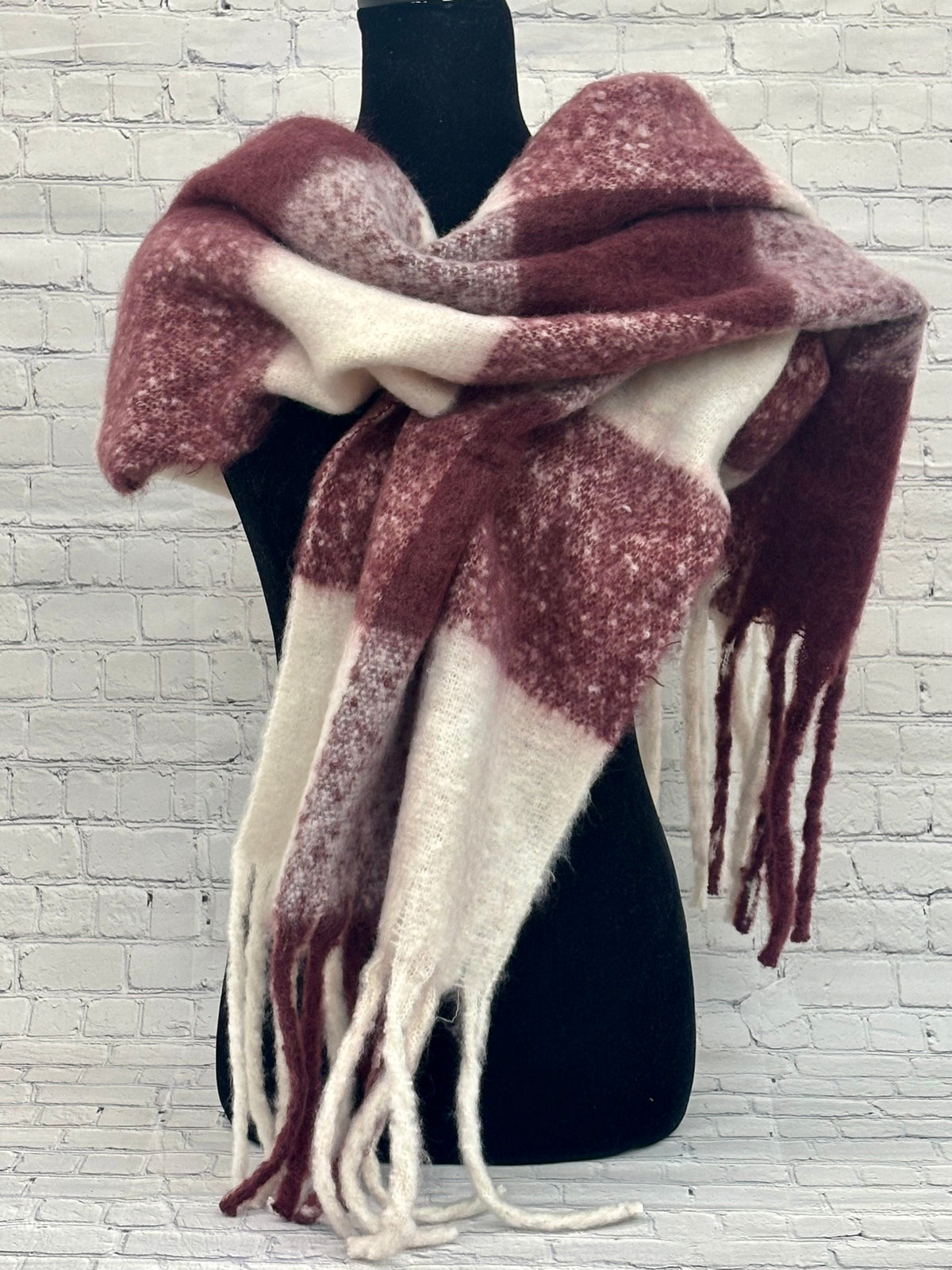Katie Loxton Scarf Checked Tassel