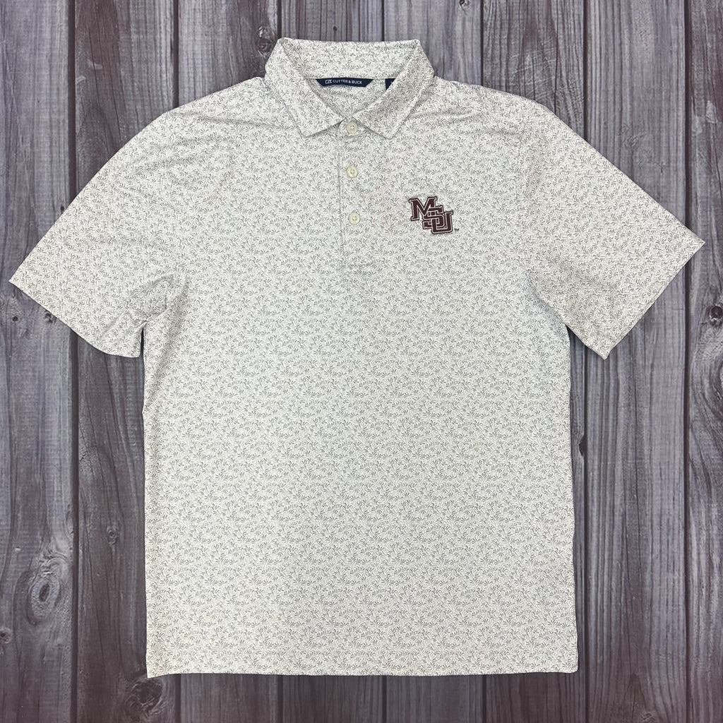 Cutter & Buck Polo Men's Pike Fern Recycled  MSU Interlock