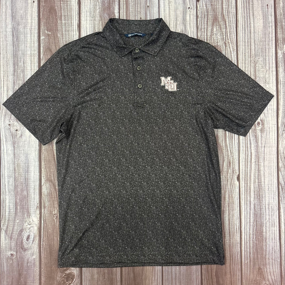 Cutter & Buck Polo Men's Pike Fern Recycled  MSU Interlock