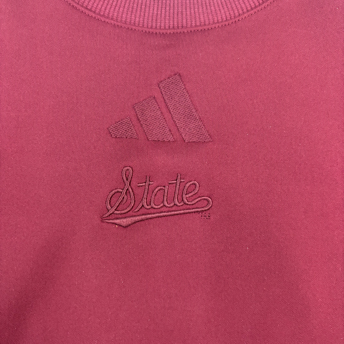 Adidas Sweatshirt Crew Men's Script State Maroon