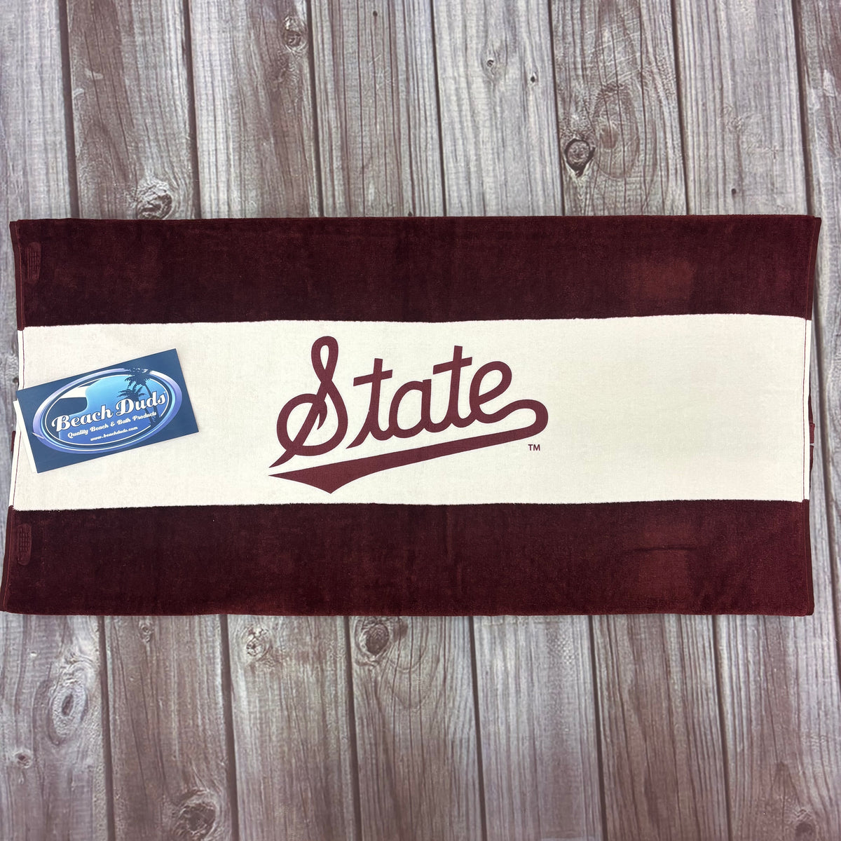 Storm Duds Towel Rugby Beach Script State