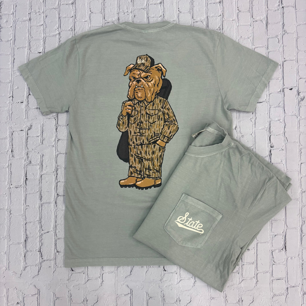 T-Shirt Short Sleeve Pocket Script State Hunting Bully