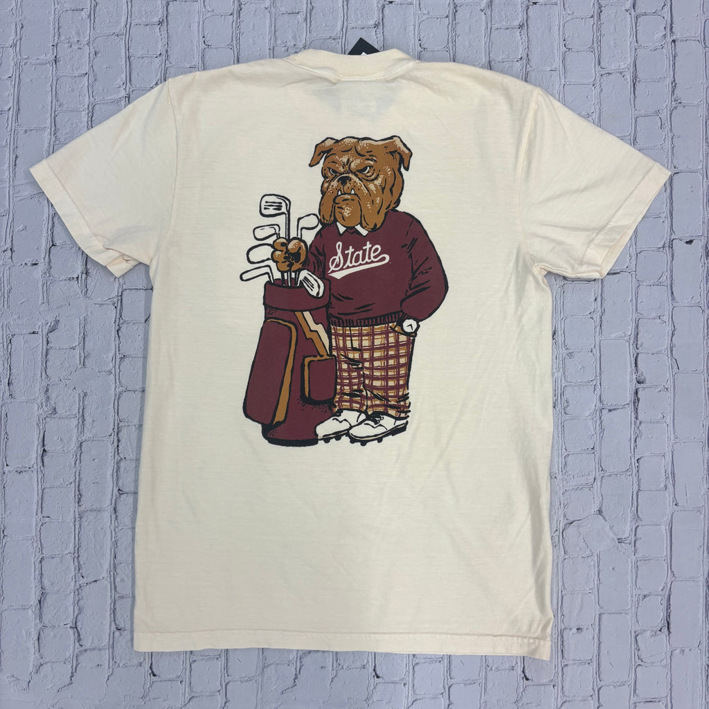 T-Shirt Short Sleeve Pocket Penant Script State Golfing Bully