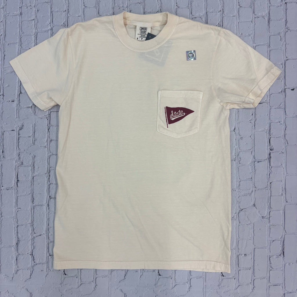 T-Shirt Short Sleeve Pocket Penant Script State Golfing Bully