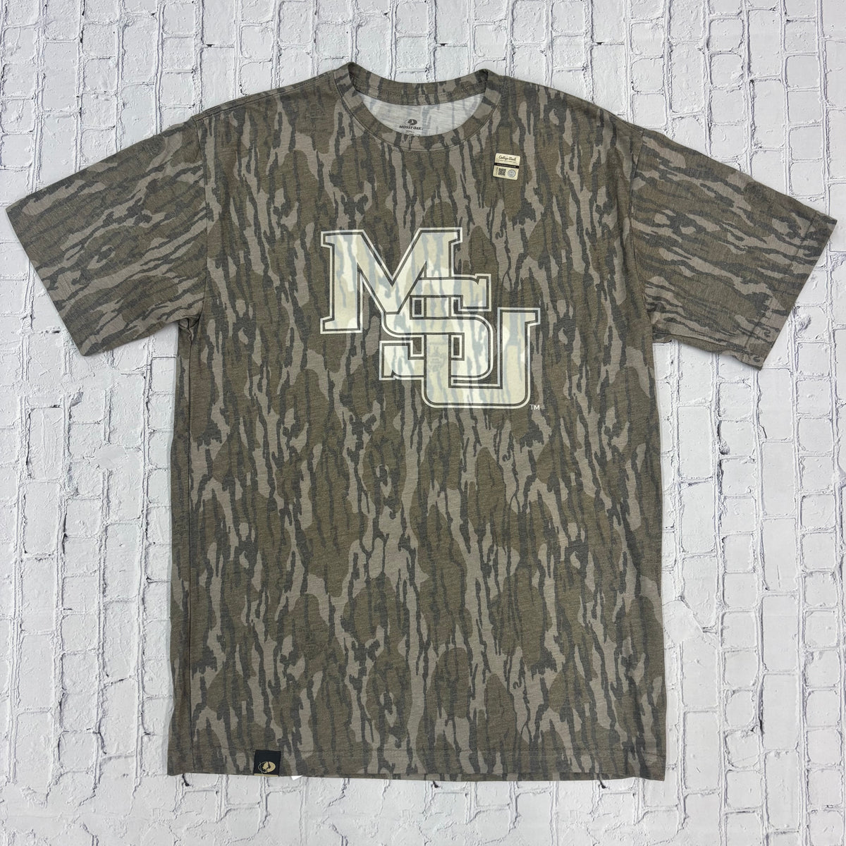 T-Shirt Short Sleeve MSU Interlock Mossy Oak Bottomland Camo