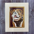 Print Gold Foil MSU Bully Art