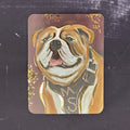 Magnet Refrigerator Gold Foil MSU Bully Art