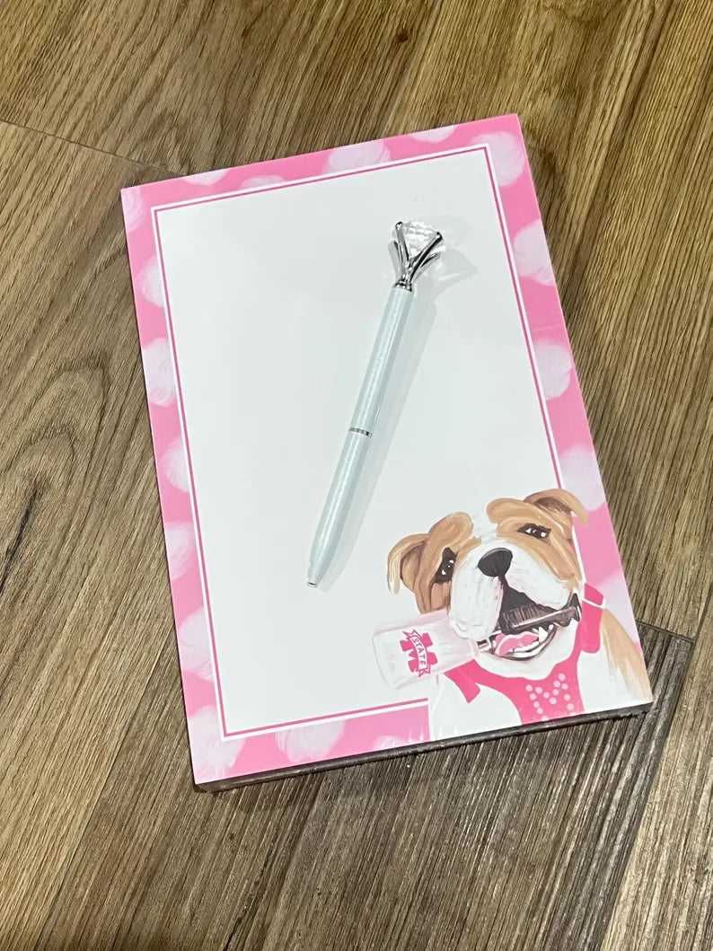 Notepad Cowbell Bulldog