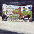 Pillow All Things Starkville Various Icons Maroon Cord