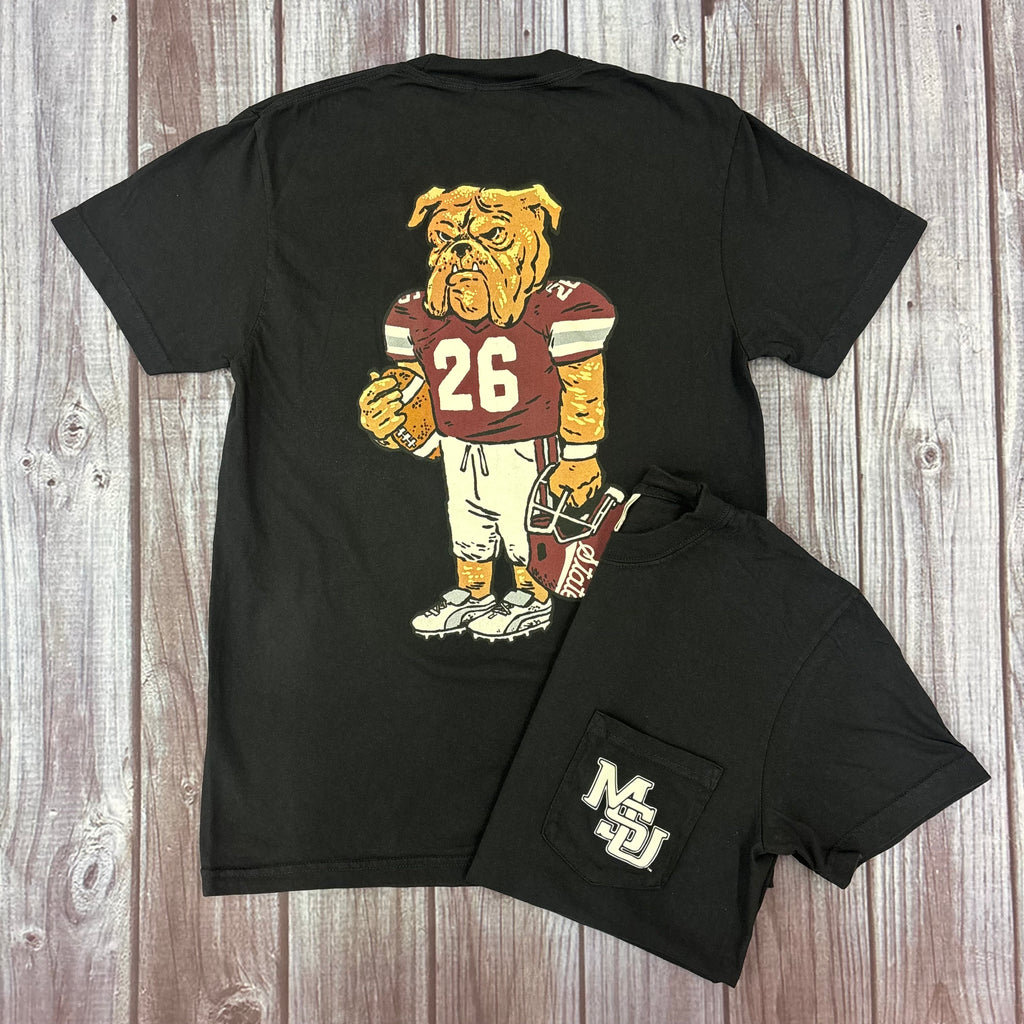 T-Shirt Short Sleeve Pocket MSU Interlock Walking Bully