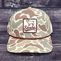 Hovi Dry Goods Cap Baseball Performance Maroon Rope Bulldog Silhoutte Script State