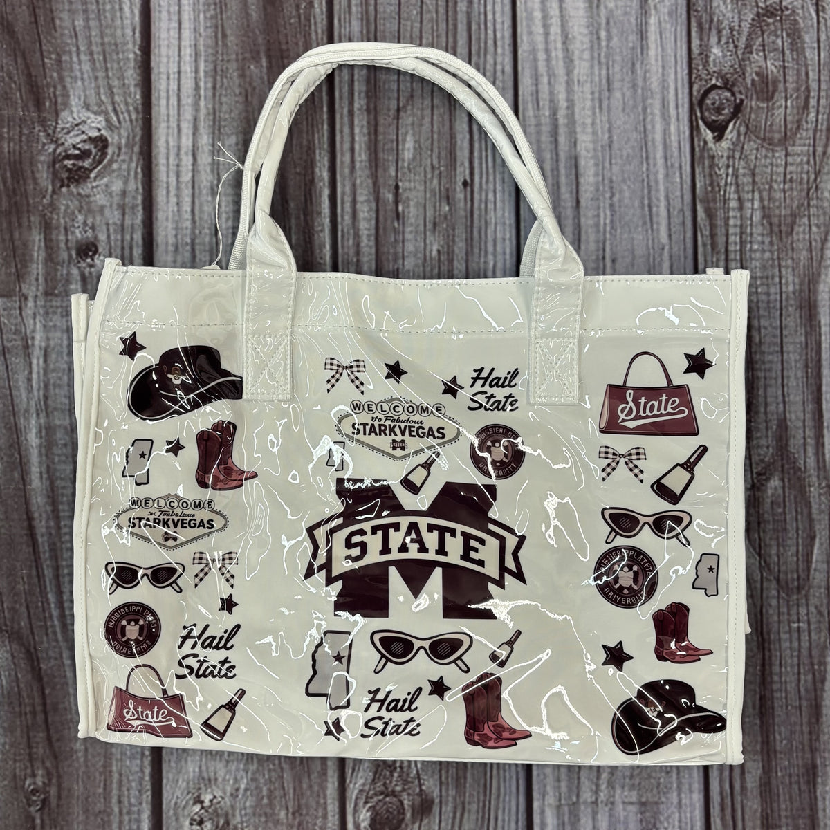 Tote Bag Vinyl M-State Hail State Script State Other Logos