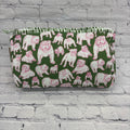 Royal Standard Cosmetic Quilted Bag Chelsea Pink Bulldog