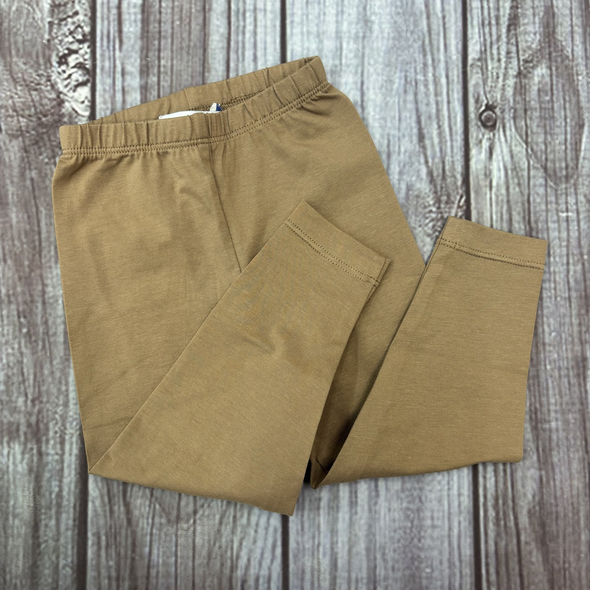 Ishtex Textile Products Toddler 2 Piece Girls Football Brown Leggins Set
