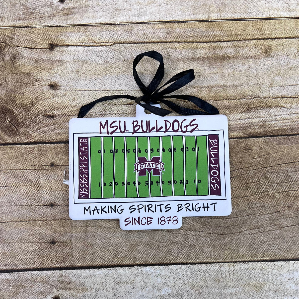 Magnolia Lane Christmas Ornament Flat Football Stadium M-State Making Spirits Bright...