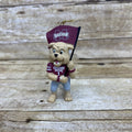 Santa's Workshop, Inc. Christmas Ornament Bulldog With Flag M-State Wordmark