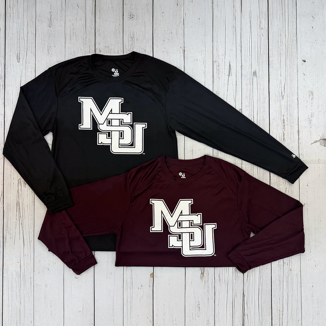 T-Shirt Long Sleeve B-Core MSU Interlock