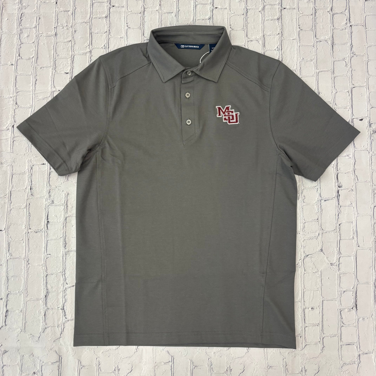 Polo Men's Advantage Eco Refresh MSU Interlock White Outline