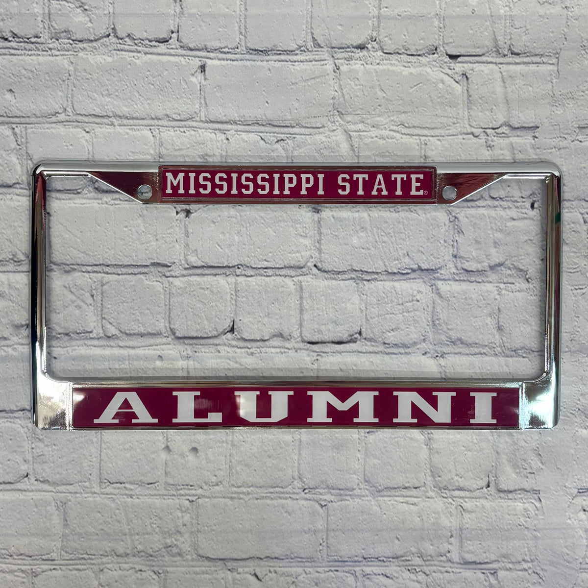 Auto License Plate Frame Mississippi State Over Large Alumni
