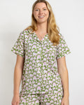 Royal Standard Pajama Short Sleeve Button Up Top Chelsea Bulldog