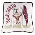 Glory Haus Home Pillow Hail State Real Sittng Bulldog Flag MSU Pipng