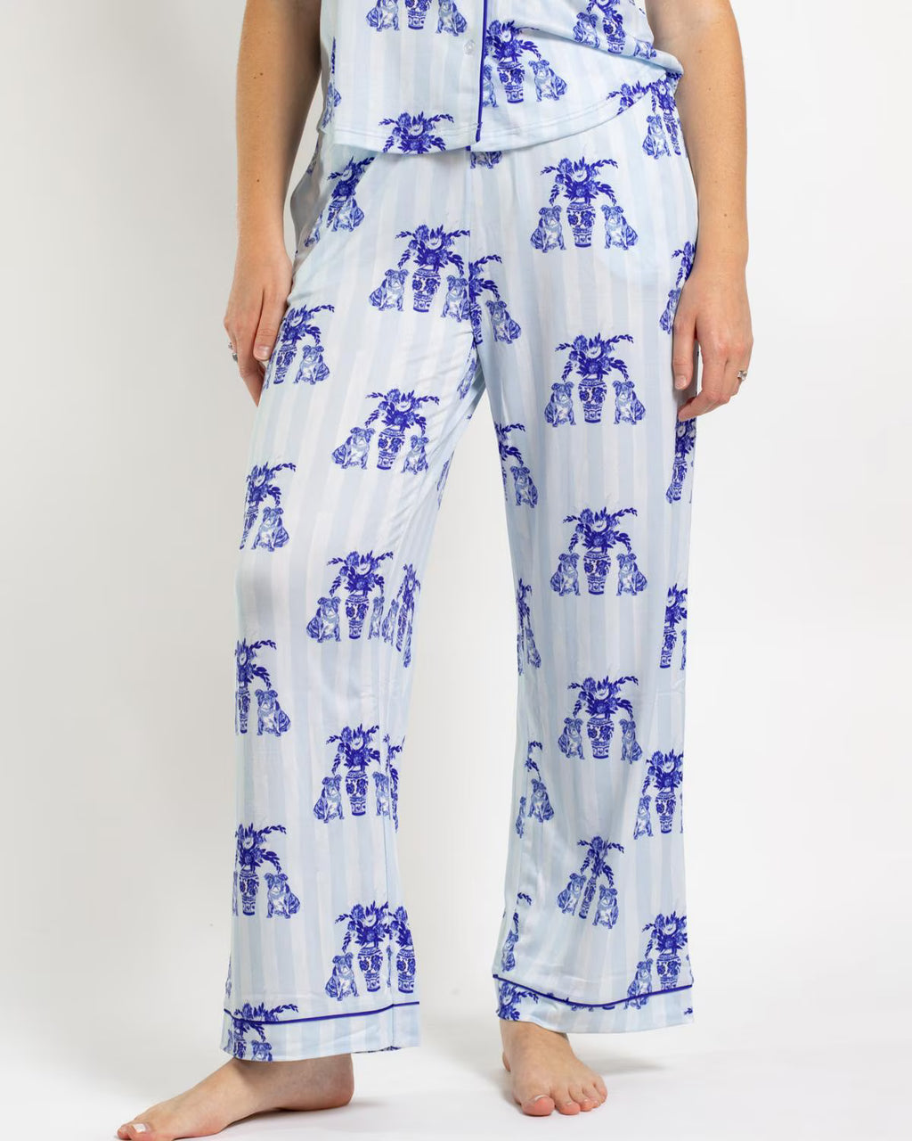 Royal Standard Pajama Pants With Pocket Callie Bulldog