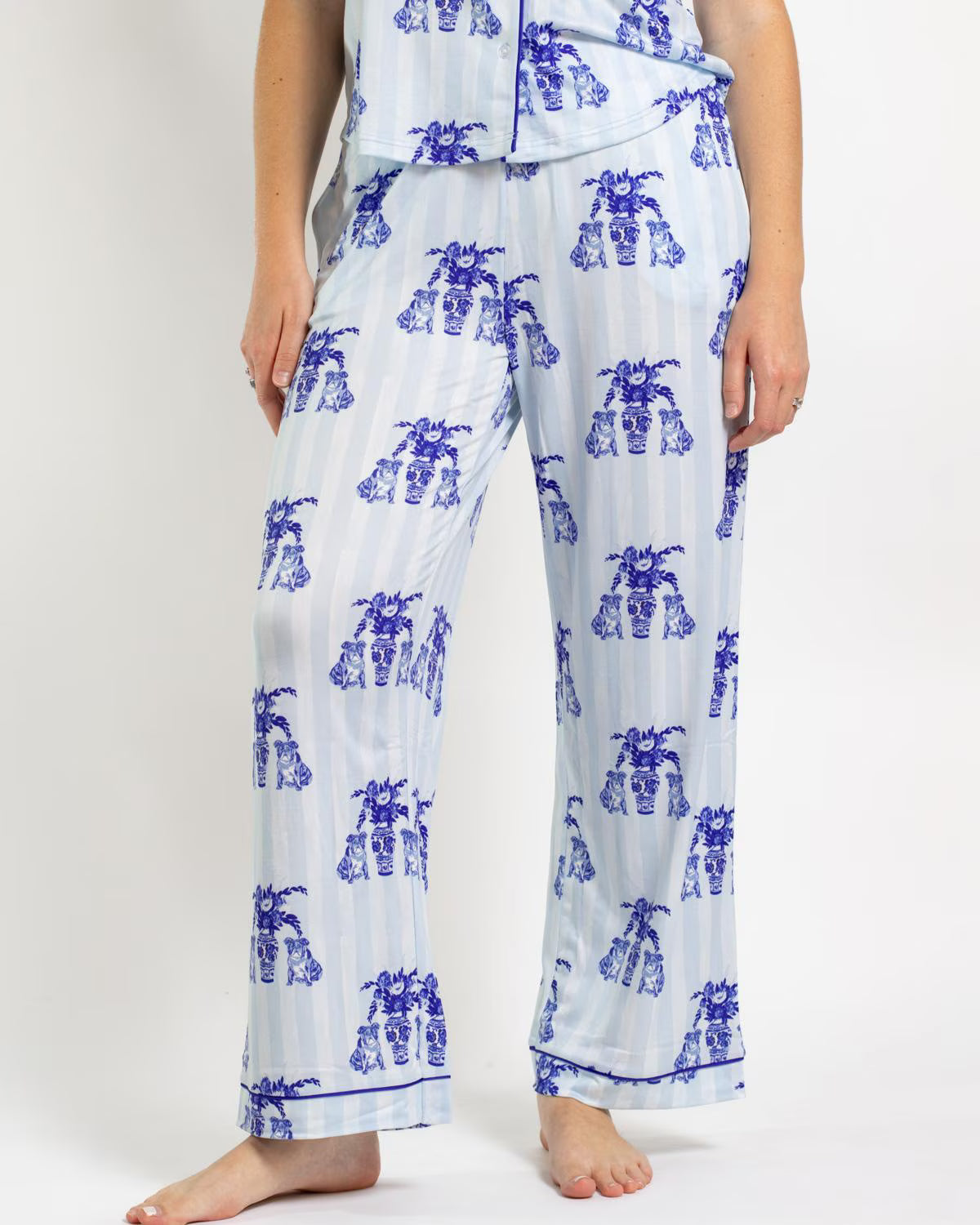 Royal Standard Pajama Pants With Pocket Callie Bulldog