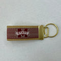 Divisions Of Zeppelin Products, Inc. Key Chain Ribbon Pinstripe Script State M-State