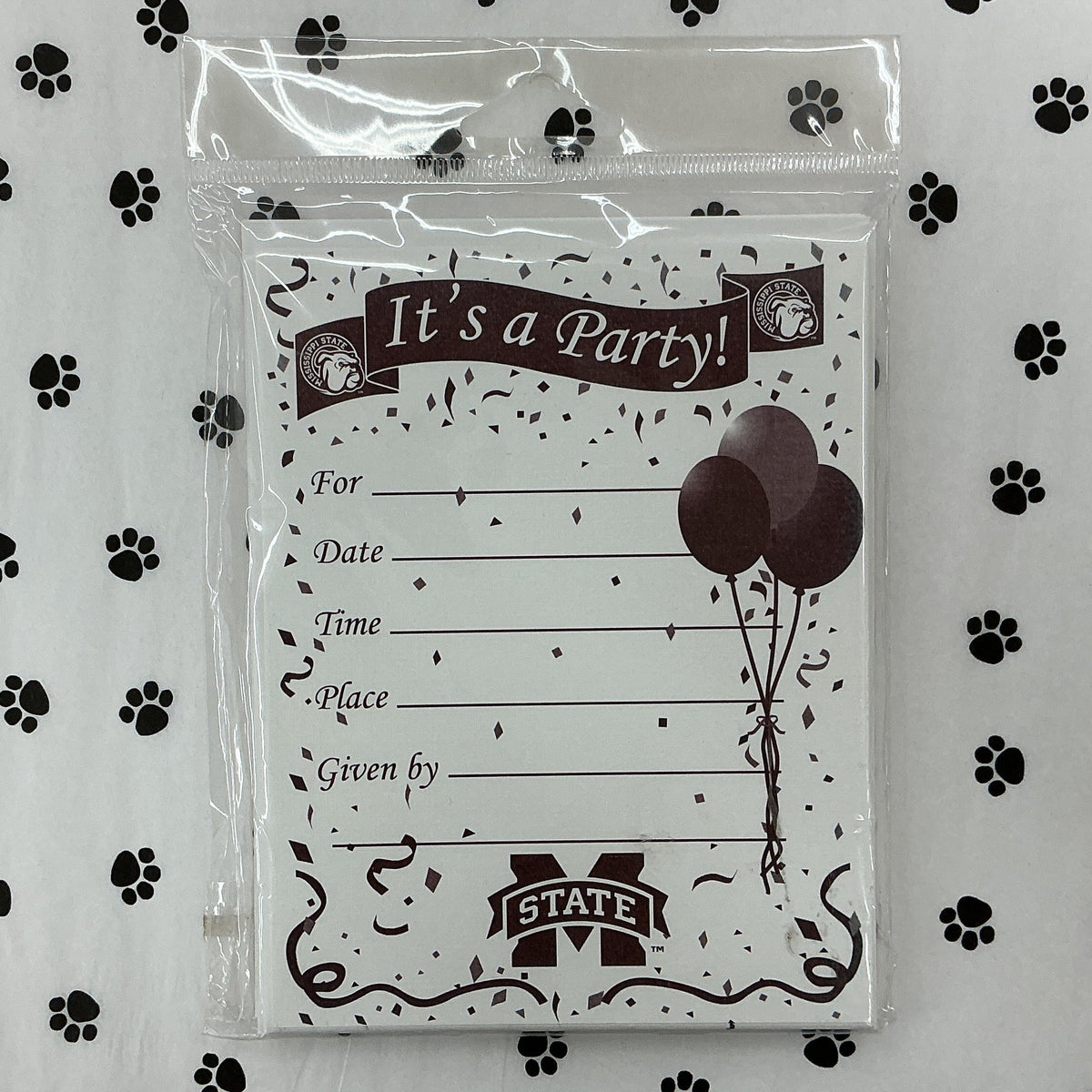 Party Invitations 8 Pack “It’s a Party!” M-State