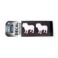 Cdi Corporation Auto Decal 2Pk Live Dog White